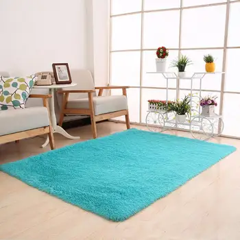 Puszyste dywaniki antypoślizgowe kudłaty dywanik jadalnia sypialnia dywan dywanik do podłogi 50 * 80 cm drop shipping wu7 30+