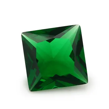 Rozmiar 2x2~12x12mm czerwony zielony biały niebieski kwadratowy kształt szklany kamień do biżuterii
