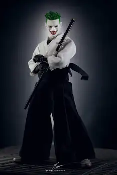 1/12 skala Joker samuraj mundury odzież zestaw model zabawka dla 6 w Mezco figurka lalki zabawki dla ciała