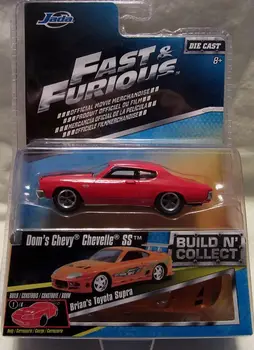 1/55 Fast and Furious Cars Dom Chevy Chevelle SS Simulation Metal maszyny do odlewu Model Cars zabawki dla dzieci