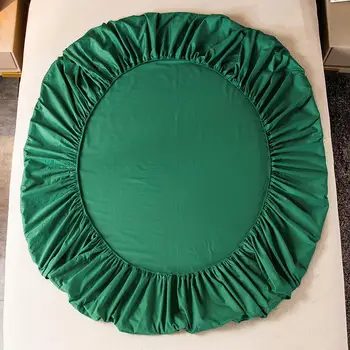 1 szt. prześcieradło z elastycznej bawełna kolor zielony zwykły sabanas cama 90 jednoosobowy rozmiar łóżka wbudowane pościel dla łóżka sabanas 135