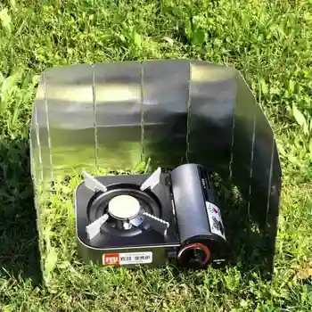 10 płytek gwint kuchenka gazowa wiatroszczelna składany camping piknik elektryczna palnik ekran ветрозащитное szyby gotowania aluminiowe, ramki aluminiowe X9Z8