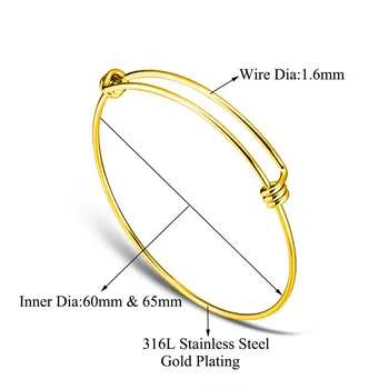 10 szt./lot Grace chwile bransoletka i bransoletka stal nierdzewna mankietów bransoletki dla kobiet biżuteria przewód kabel bransoletka regulowana