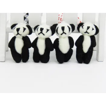 100 szt./lot Kawaii małe wspólne panda bear miękkie pluszowe zabawki mały wisiorek Panda zabawka lalka zabawki dla dzieci panda prezenty dla dzieci