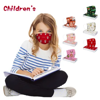 10szt moda dla Dzieci jednorazowa maska ochronna oddychająca maska do twarzy Świąteczny element dzieci usta pokrywa maska enfant mascarillas