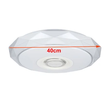 120 W nowoczesne RGB led lampy sufitowe oświetlenie domowego aplikacja Bluetooth muzyka światło sypialnia lampy, inteligentna lampa sufitowa 170-260 40 cm