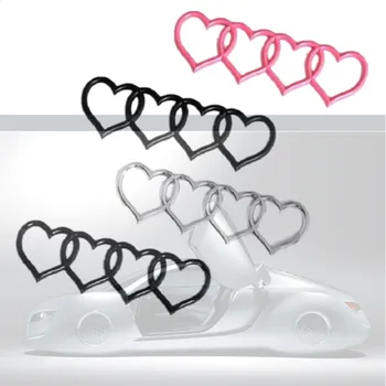 1szt cztery miłość, Serce, logo tylny bagażnik ikonę emblemat naklejka naklejka wymiana na samochód Audi logo naklejki samochód ogon etykieta A3 A4 A6 LQ5