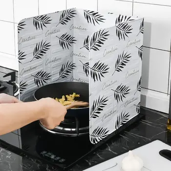 1szt gadżety kuchenne tłuste plamy ekrany folia aluminiowa płyta gazowa czteropalnikowa Брызгозащищенная przegroda kuchnia domowa narzędzia do gotowania