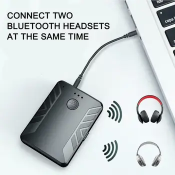 1to2 Akumulator Bluetooth 5.0 odbiornik nadajnik bezprzewodowy adapter audio 3,5 mm samochodowego telewizora, KOMPUTERA słuchawki mikrofon głośnik receptor