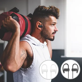 2 szt./lot GGMM W600 słuchawki Bluetooth IPX4 Sweatproof słuchawki bezprzewodowe słuchawki z mikrofonem sportowe słuchawki dla iPhone Xiaomi