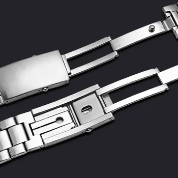 20 mm 22 mm ze stali nierdzewnej watchband srebrny bransoletka wymiana matel pasek do Omega 007 akcesoria do zegarków