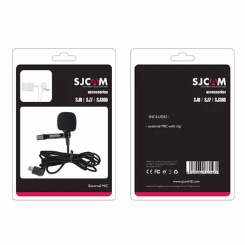 2018 Nowy oryginalny SJCAM akcesoria mikrofon zewnętrzny mikrofon do SJCAM SJ6 LEGEND /SJ7 Star /SJ360 Sports 4K Mini Camera