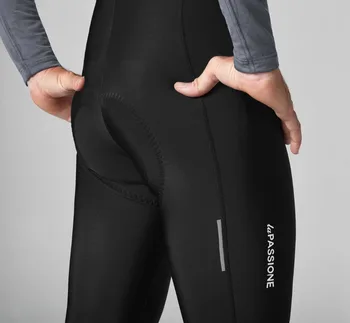2019 czarny termiczny polar zimowe śliniaki spodenki rowerowe spodnie z wysokiej gęstości klocki wysokiej jakości tkaniny do długotrwałej jazdy