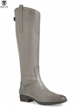 2019 FR.LANCELOT top fashion brand chelsea boots skóra naturalna męskie zimowe, długie buty luksusowy projekt do kolana slip on shoe men
