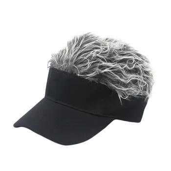 2019 nowa czapka unisex zabawny wig Cap talent włosów daszek casual Golf czapki odkryty peruka czapka rodzic-dziecko ulica tendencja odkryty