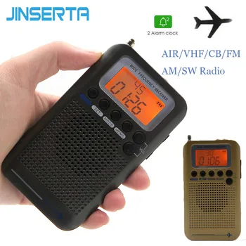 2020 Aircraft FullBand VHF Radio Przenośne FM, AM SW Radio VHF CB 30-223MHZ 25-28MHZ Air 118-138MHZ z podwójnym alarmem