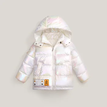 2020 dziewczyny stroje płaszcz zimowy z kapturem długa kurtka średniej długości dla dziewczyn Nowa dziecięca kurtka ubrania dla Dzieci 3-10 lat