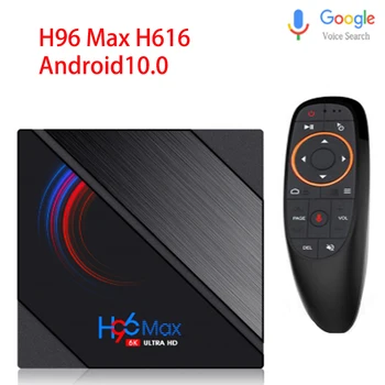 2020 H96 MAX H616 10 Android TV Box 6K 3D Youtube Media Player 2.4 G/5G Wifi 4G 64G Quad Core Smart Android TV Box