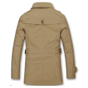 2020 nowa kurtka męska moda męska wiatrówka Homme formalny zimowy płaszcz jednolity płaszcz marki, odzież M-5XL parku mężczyźni