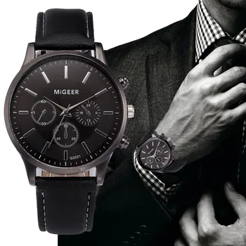 2020 nowy zegarek meski retro Skórzany pasek analogowy stop Quartz wrist watch Rolexable Watch reloj hombre zegarki męskie A80
