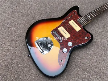 2020 wysokiej jakości gitara elektryczna, jazzowa gitara elektryczna,kolor zachodu słońca darmowa wysyłka