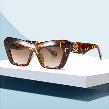 2020 wzór moda kwadratowe okulary Kobiety mężczyźni znane luksusowe marki projektant duża ramka gradient okulary dla kobiet UV400