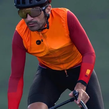 2021 Orange autumn top quality PRO team lekka wiatroszczelna kamizelka rowerowa mężczyźni lub kobiety, jazda na rowerze wiatroszczelna kamizelka mtb wind vest
