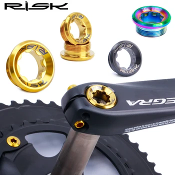 2021 Risk Bike Crank Cover śruby ze stopu tytanu M20*8 pokrywa wału korbowego stałe śruby do Deore XT, SLX UT DA akcesoria do rowerów