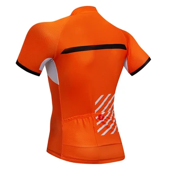 2021 Team pomarańczowy Top jazda na Rowerze Jersey rower odzież Ropa Ciclismo męskie lato bez rękawów szybkoschnące rower Mayo Culotte odzież