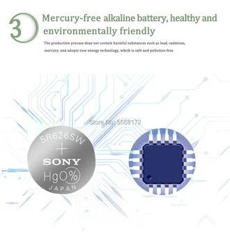 20szt dla SONY Watch Battery 1.55 V AG4 377A 377 LR626 SR626SW SR66 Button Cell Batteries Single grain packing wykonane w Japonii