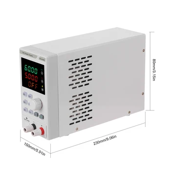 220V 0-60V 0-5A regulowany zasilacz programowalny zasilacz dc regulator mocy 4-cyfrowy wyświetlacz led napięcie i prąd