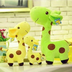 25 cm cętkowany jeleń żyrafa lalki noworodka zabawki dla dzieci prezent łóżko dzwon wieszak zabawki przyssawki miękkie pluszowe lalki zwierząt żyrafa sika lalki