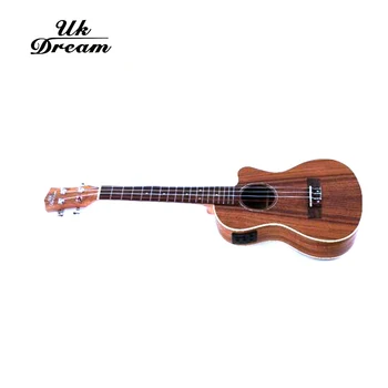 26-calowy mini-gitara elektryczna Acacia Ukulele z elektryczną skrzynią Chipping Classic 4 Strings Closed Knob Guitarra UK Dream UT-C8QE