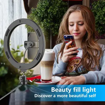 26 cm zdjęcie oświetlenie telefon Ringlight statyw foto Led Selfie Bluetooth remote Ring Light lampa TikTok Youtube Live
