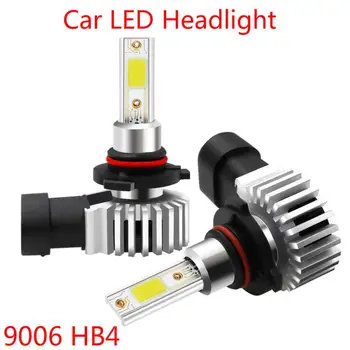 2szt 9006 HB4 Car Light Car Far Bulb Kit 100W 26000LM High Power LED Light Bulb White 6000K Auto akcesoria samochodowe