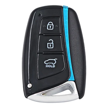 3/4 przycisk Smart keyless entry uncut Remote Key fob shell case do HYUNDAI Santa Fe z uncut HY22 small key