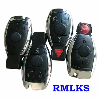 3 4 Przyciski Smart Car Key Shell Remote Key Fob Case Dla Mercedes Benz C E Class 2010 2011 2012 2013 Z Ostrzem Awaryjnego Klucza
