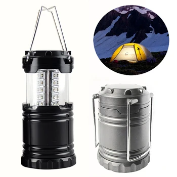 30LED składany kompaktowy camping lantern Wędkarstwo lampa przenośna światło namiot światło wodoodporny reflektor awaryjny Latarka