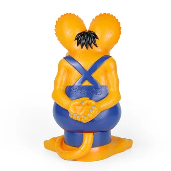 33 cm pomarańczowa rat Fink mysz figurka działania Ed Ogromny Tato usta kolekcjonerska zabawka modelu prezent na boże Narodzenie