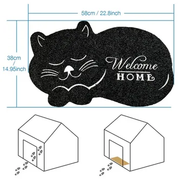 3D Cat Animal Printed Rugs Floor Irregular Doormat For Entrance Mats Anti-slip Floor Mat Kitchen Bathroom Mat Rugs Hot.