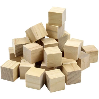 5-50 szt./op. drewniane sześcienne bloki umiejętności stos dorośli zabawki wieża się wali, gry dla dzieci prezenty naturalny kolor bloki