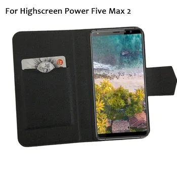 5 Kolorów Gorące! Highscreen Power Five Max 2 Case Telefon Skórzany Pokrowiec, Zabezpieczający Pełna Flip Stand Skórzany Pokrowiec Dla Telefonu Komórkowego