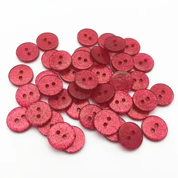 500 szt. 13 mm jasno-różowy połysk połysk 13 mm przycisku moda 2 otwory okrągły przycisk żywicy do odzieży damskiej akcesoria do szycia