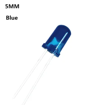 500 szt./lot 5 mm niebieski led dioda cały stwardnienie niebieski kolor światła lampy F5 DIP Highlight nowa hurtownia elektroniczna