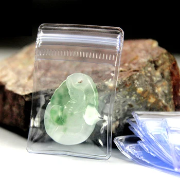 50Pcs Clear Ziplock Resealable Anti-utleniania naszyjnik pierścień przechowywanie biżuterii pakiet torba Self-Seal zamek błyskawiczny torba PVC pakiet torby