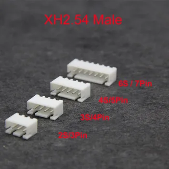 50szt XH2.54 2S 3S 4S 5S 6S 8S Lipo Battery Balance kabel przewód damska męska obudowa XH2.54 terminal koniec złącza wtyk do RC DIY