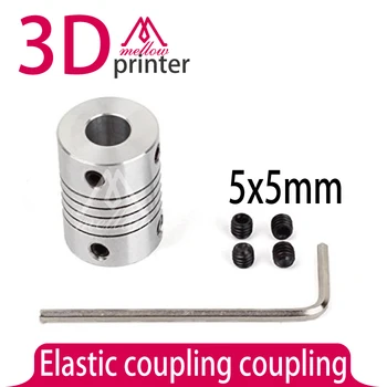 5x5 mm CNC silnik szczękę Napędowy sprzęgło elastyczne sprzęgło 4 szt. / lot dla drukarka 3D akcesoria Mendel,Reprap