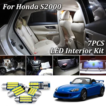 7шт Canbus led interior light Kit Honda S2000 led interior Map Trunk License plate light (2000-2009)
