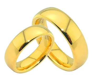 8 mm pozłacany węglik wolframu mężczyzn obrączka pierścionek zaręczynowy
