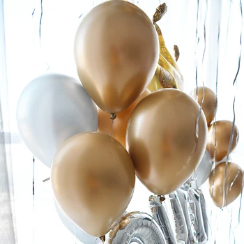 82 szt./lot złoty balon łuk zestaw biały srebrny lateks garland balony Baby Shower dostawy tło poprawiny wystrój